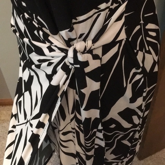 Coldwater Creek tropical wrap dress - Picture 4 of 8